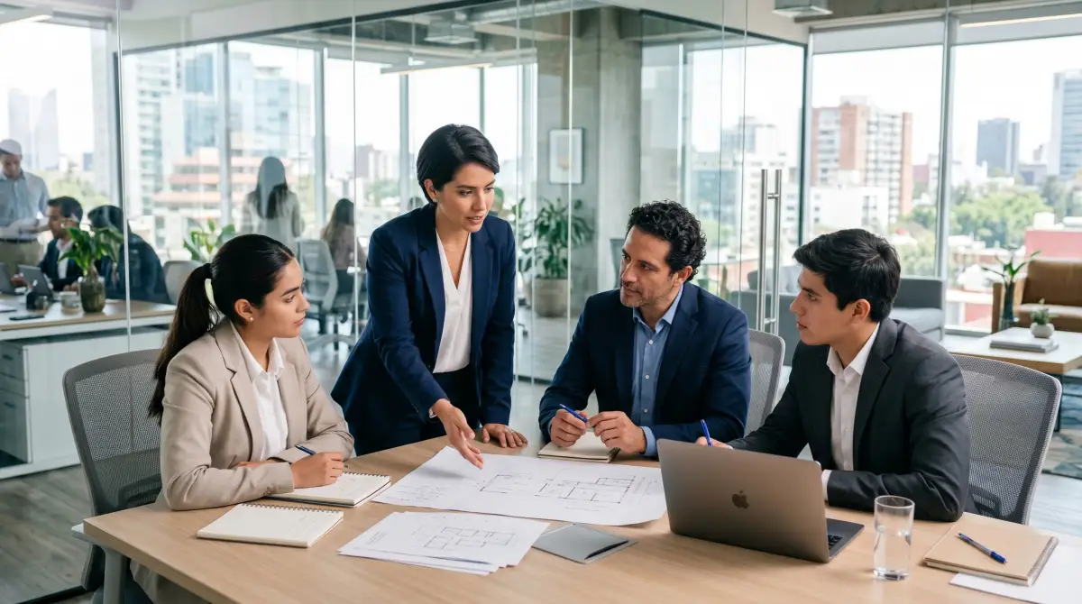 Equipo de DRIGLER Administración trabajando con propósito en la oficina